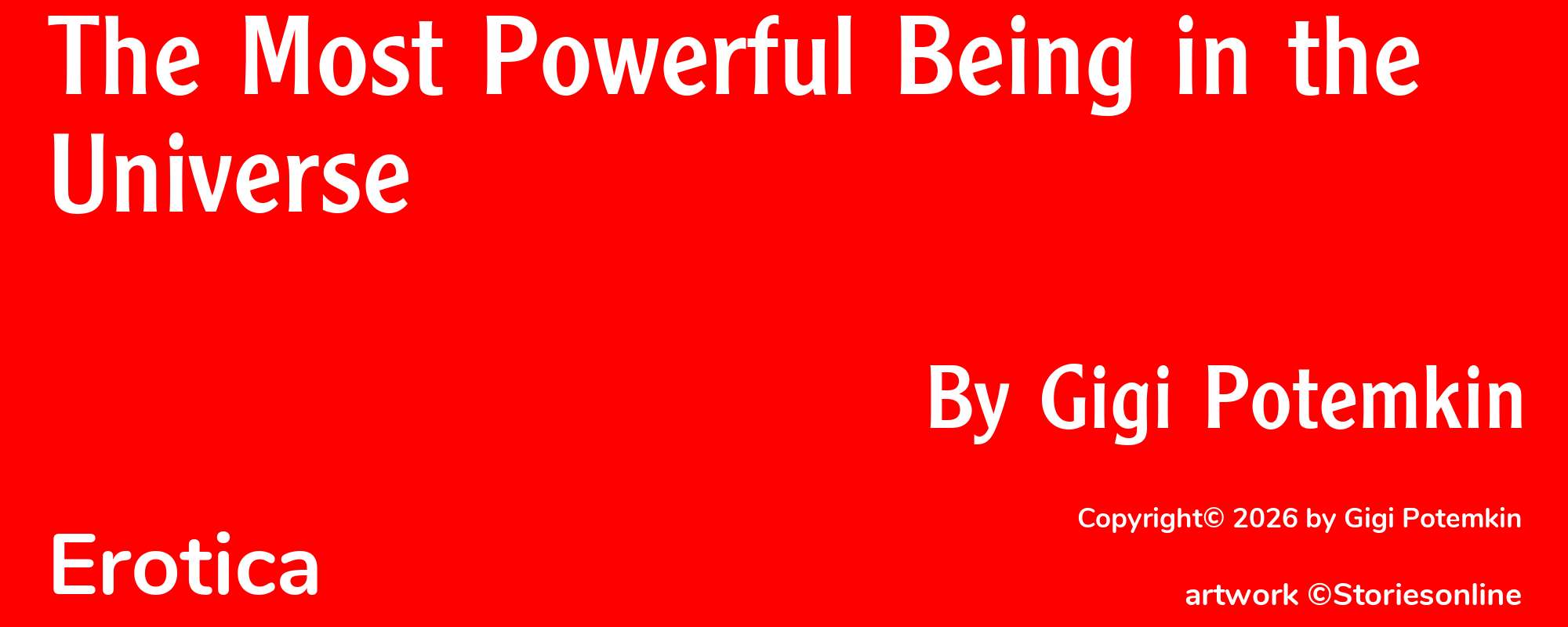 The Most Powerful Being in the Universe - Cover