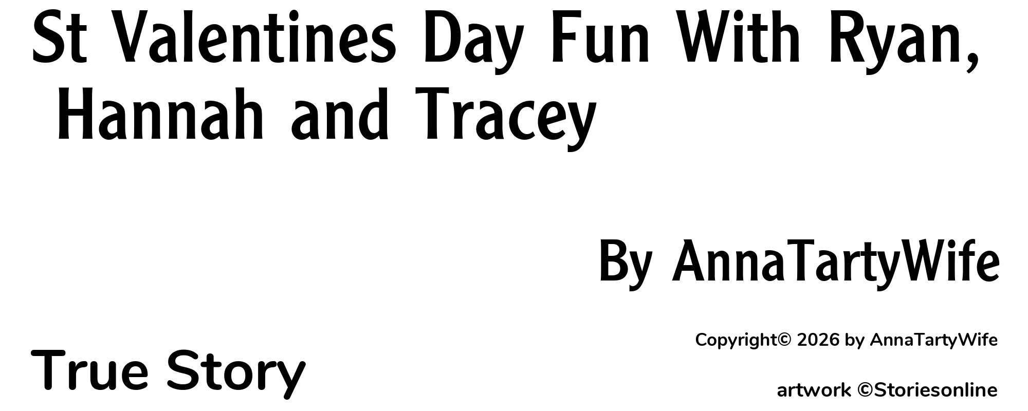 St Valentines Day Fun With Ryan, Hannah and Tracey - Cover