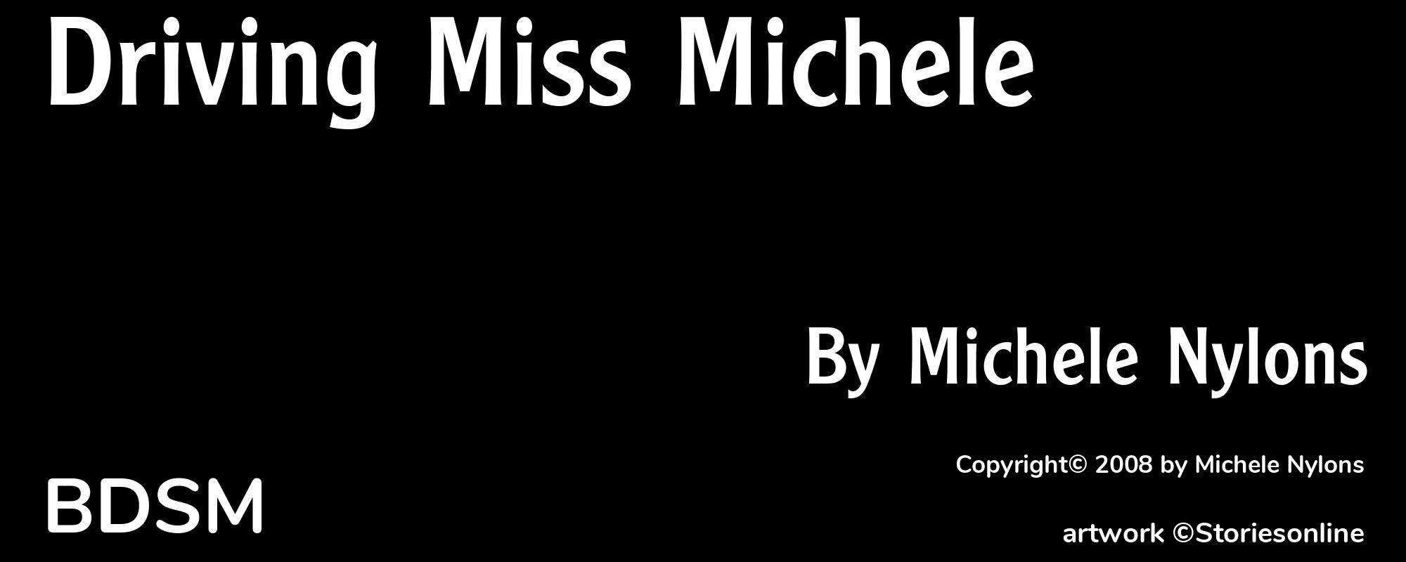 Driving Miss Michele - Cover