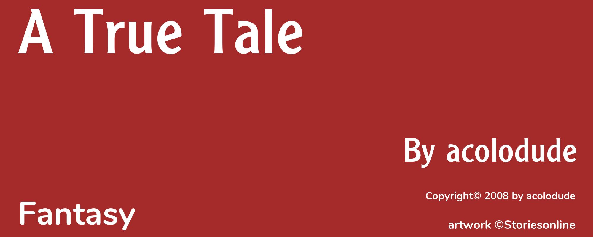 A True Tale - Cover