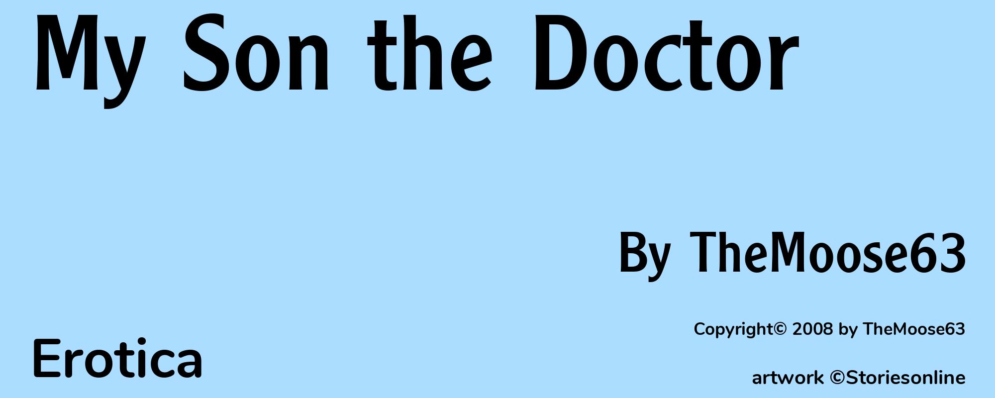 My Son the Doctor - Cover
