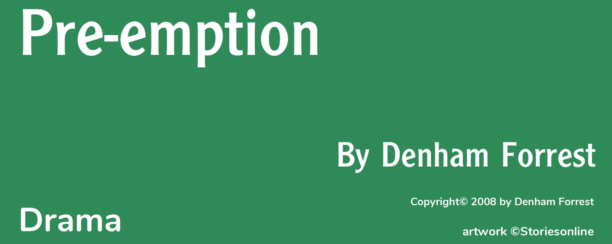 Pre-emption - Cover