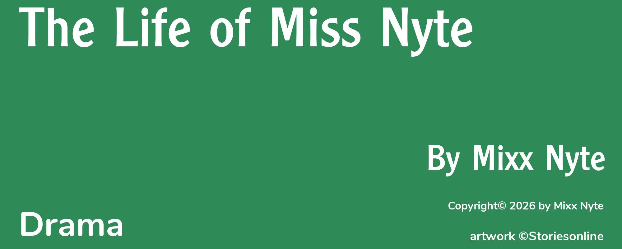 The Life of Miss Nyte - Cover
