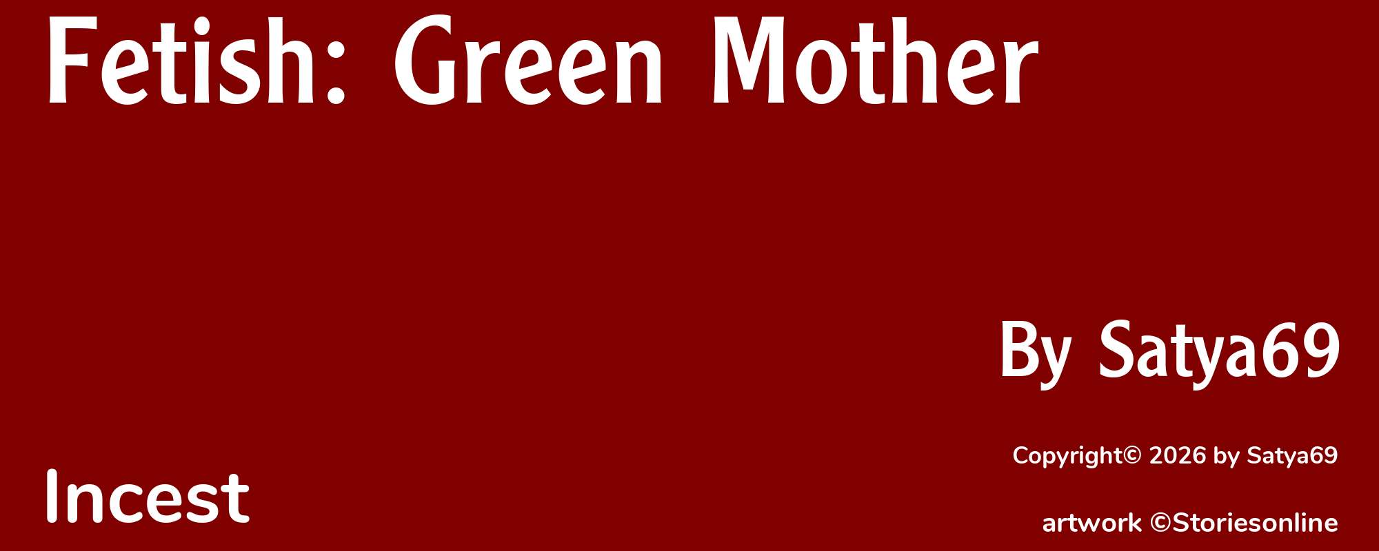 Fetish: Green Mother - Cover