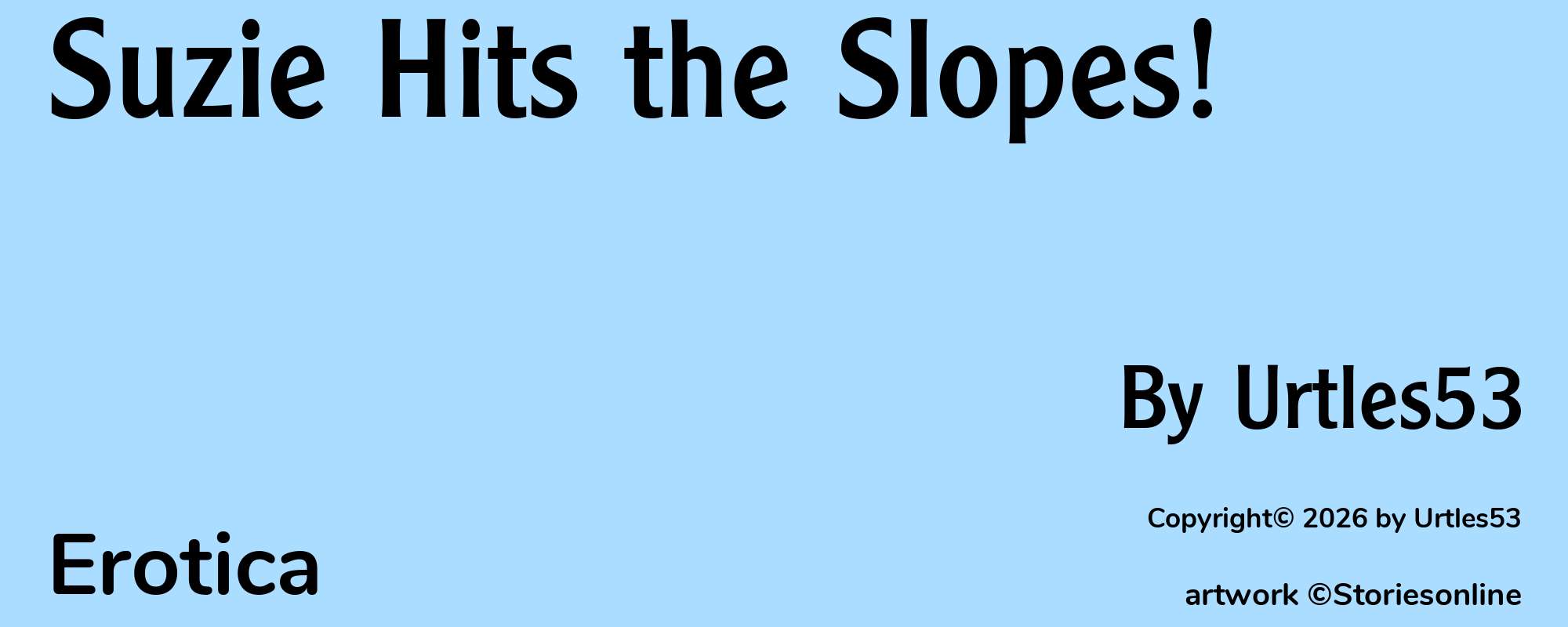 Suzie Hits the Slopes! - Cover