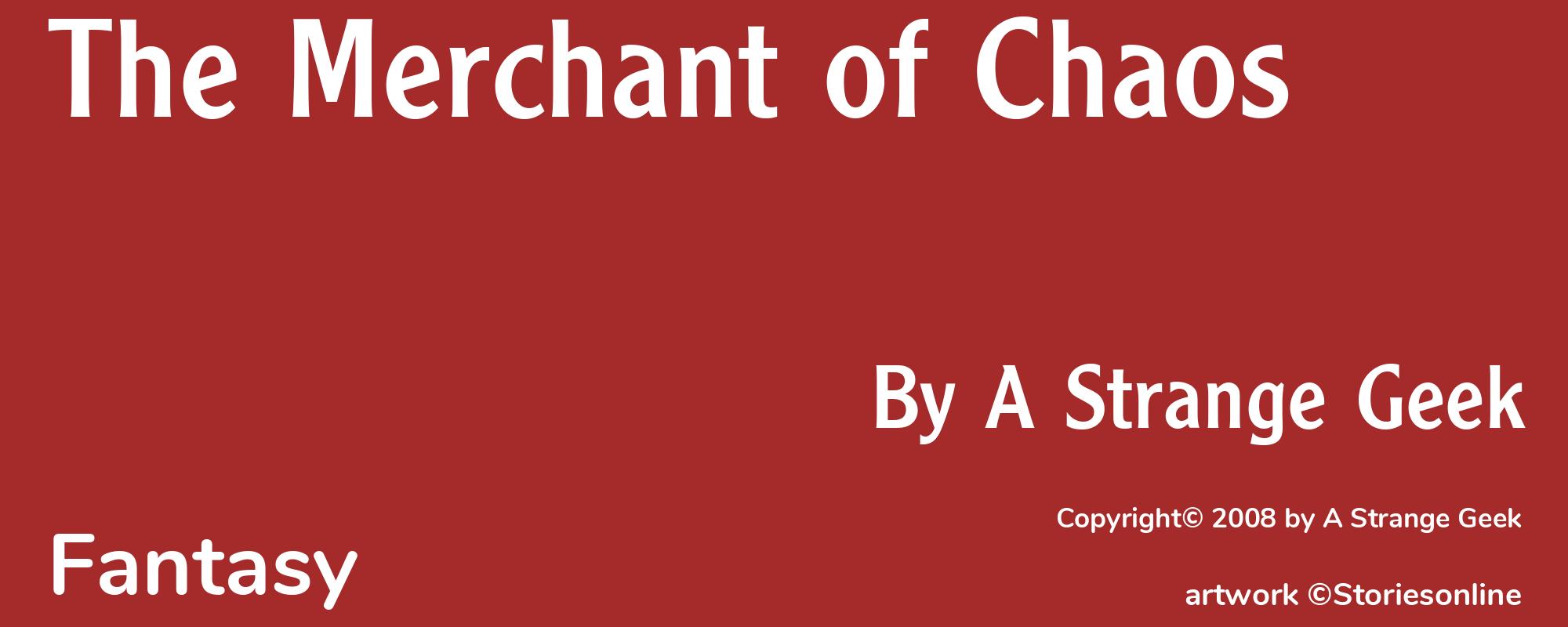 The Merchant of Chaos - Cover