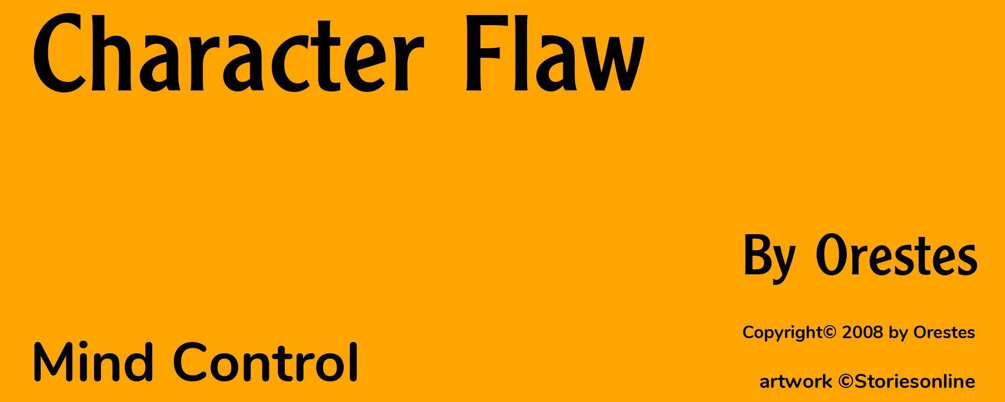 Character Flaw - Cover