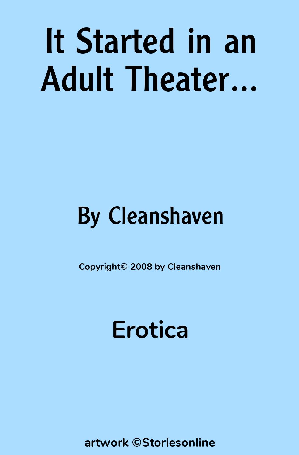 It Started in an Adult Theater... - Erotica Sex Story