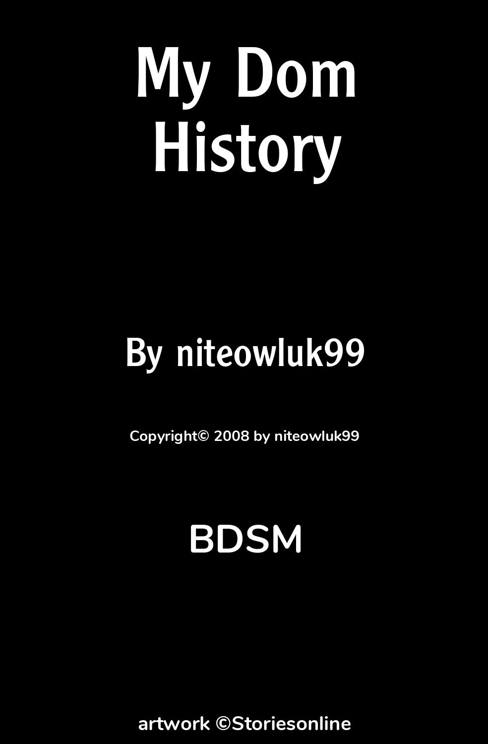 BDSM Sex Story: My Dom History: Chapter 2: Joyce by niteowluk99