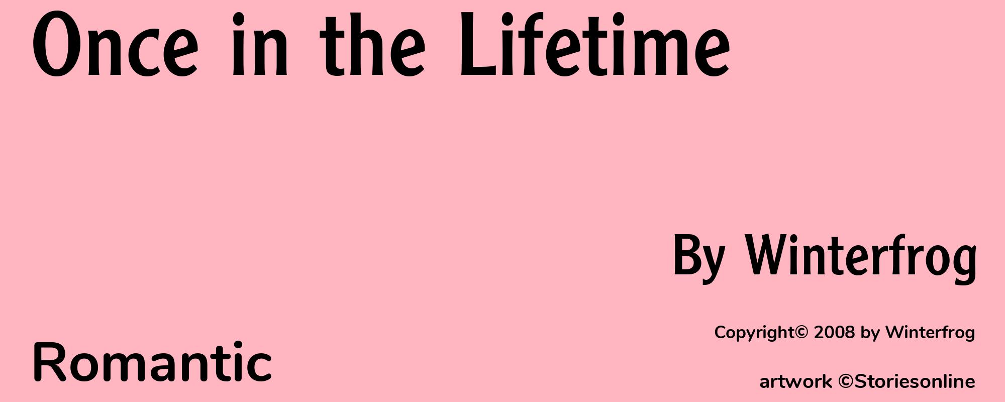 Once in the Lifetime - Cover