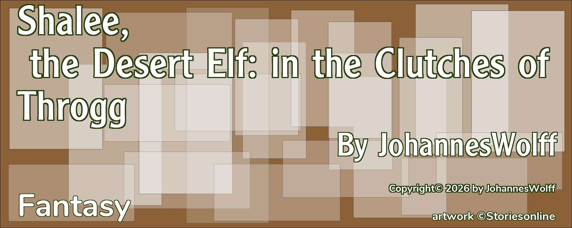 Shalee, the Desert Elf: in the Clutches of Throgg - Cover