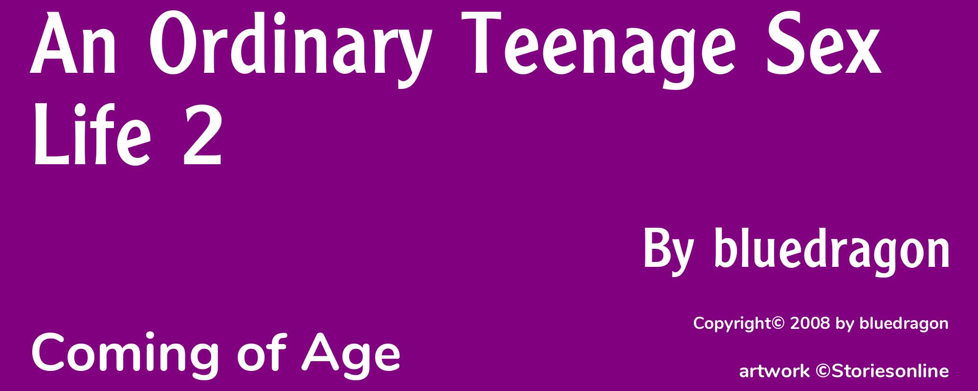 An Ordinary Teenage Sex Life 2 - Cover