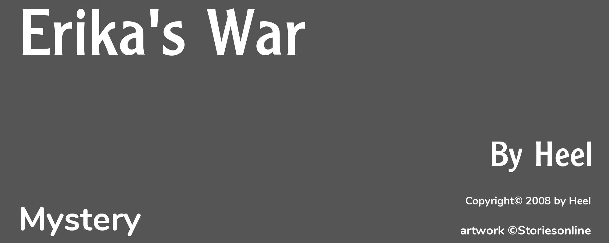 Erika's War - Cover