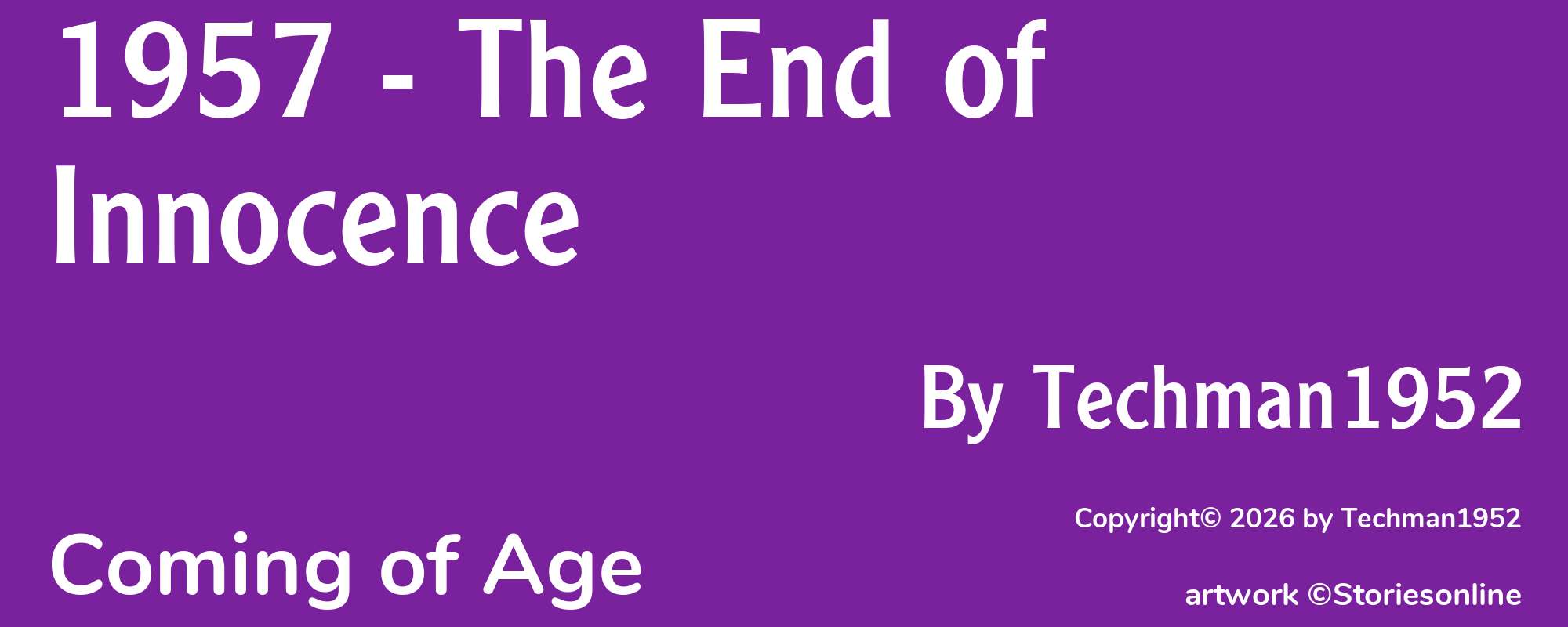 1957 - The End of Innocence - Cover