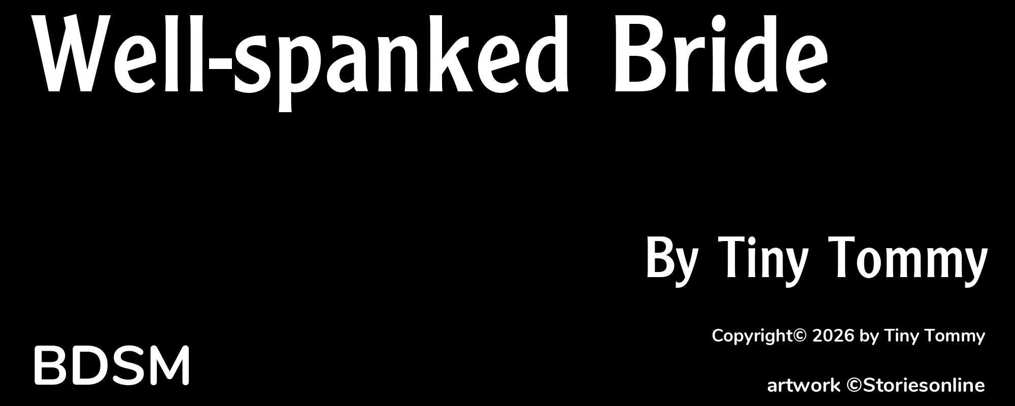 Well-spanked Bride - Cover