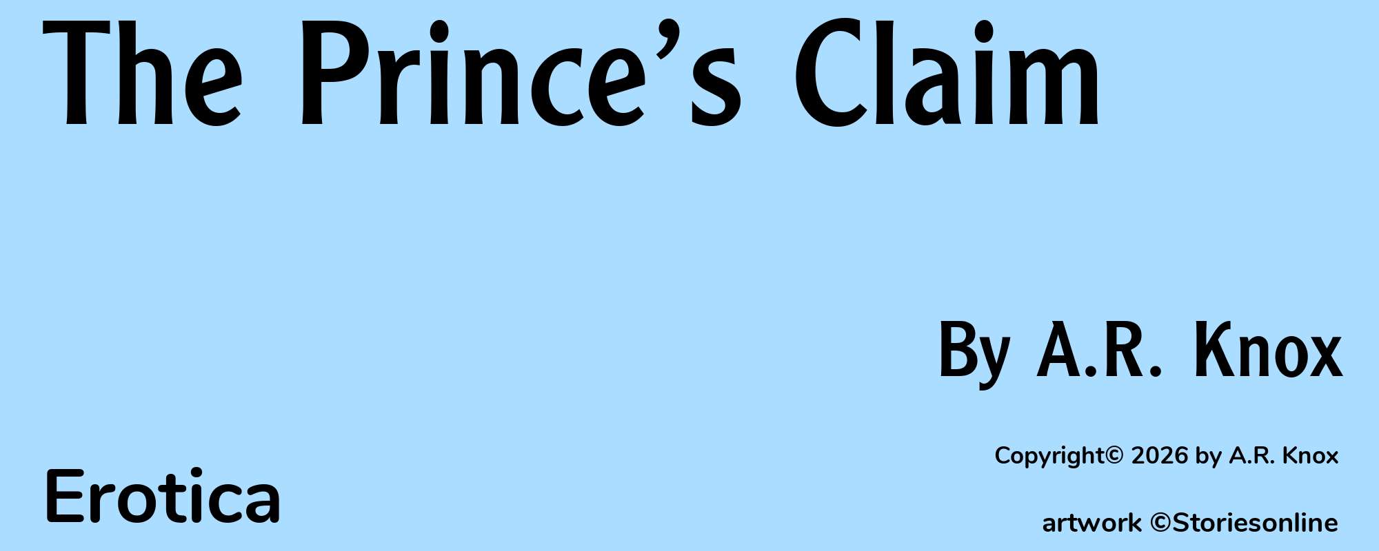 The Prince’s Claim - Cover