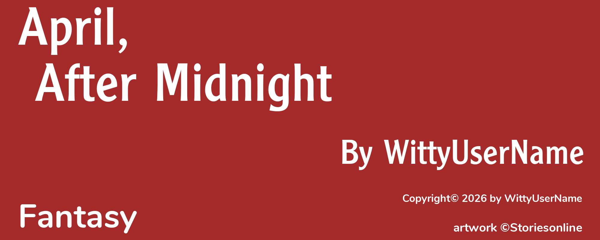 April, After Midnight - Cover