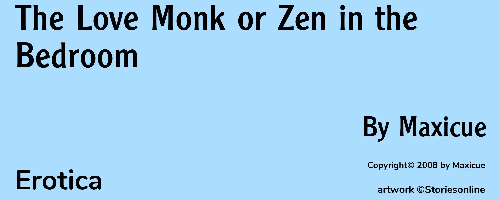 The Love Monk or Zen in the Bedroom - Cover