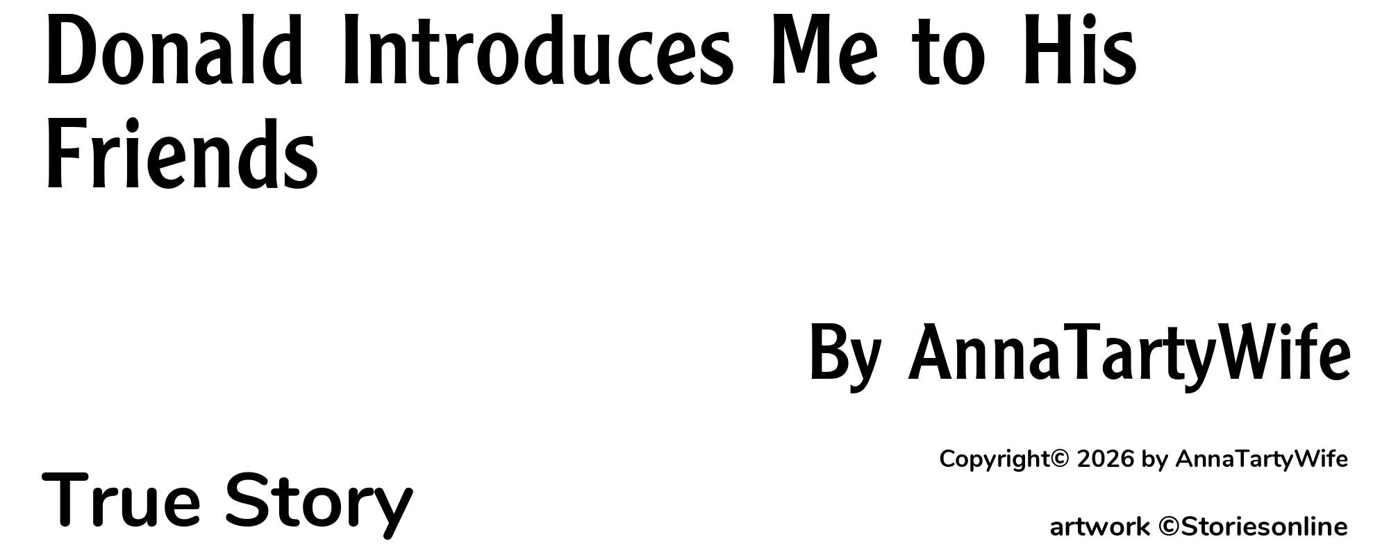 Donald Introduces Me to His Friends - Cover