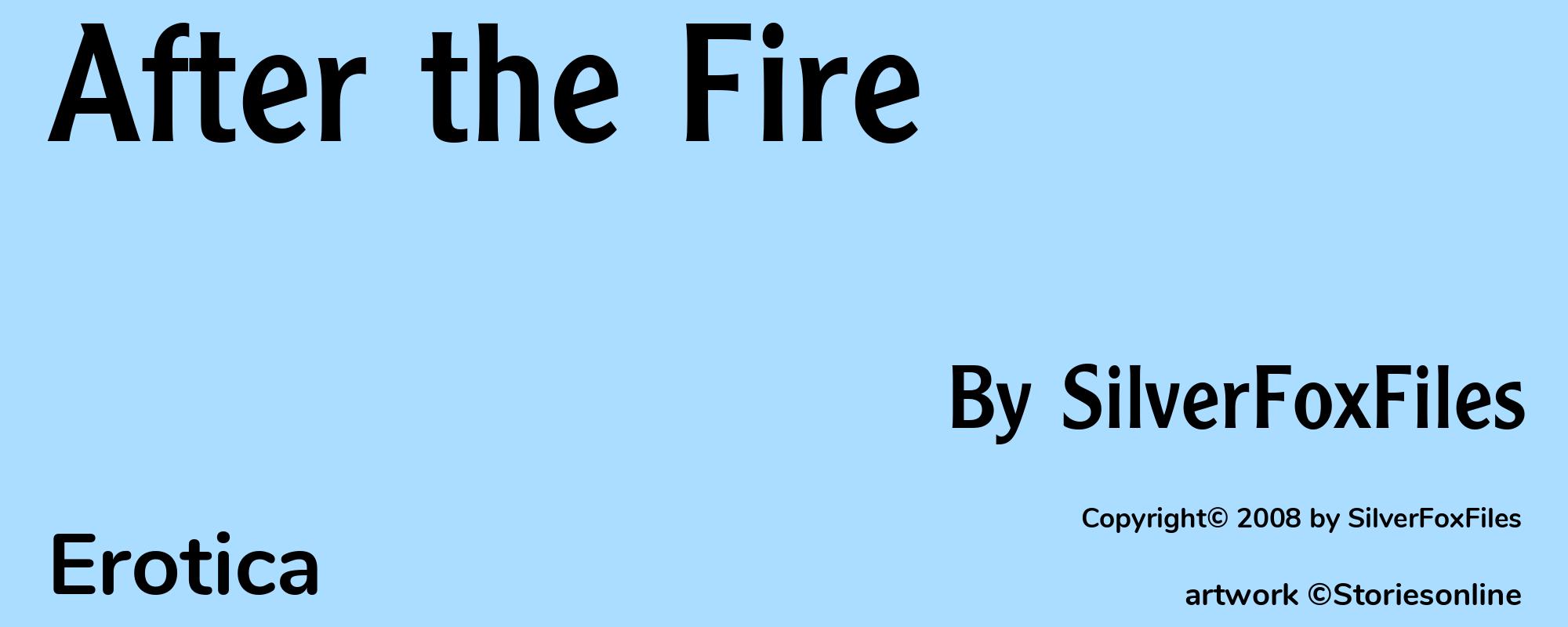 After the Fire - Cover