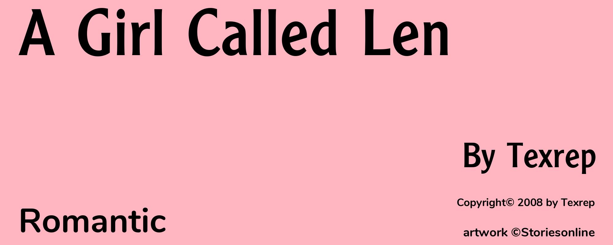 A Girl Called Len - Cover