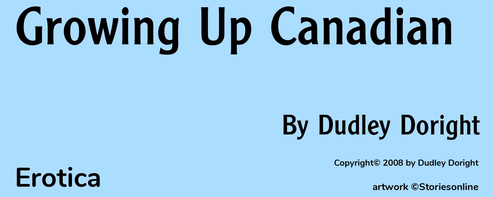 Growing Up Canadian - Cover