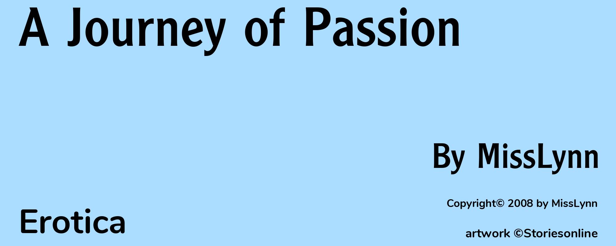 A Journey of Passion - Cover
