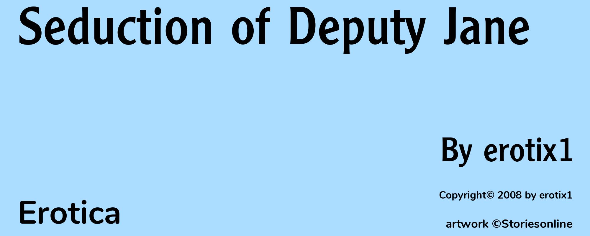 Seduction of Deputy Jane - Cover
