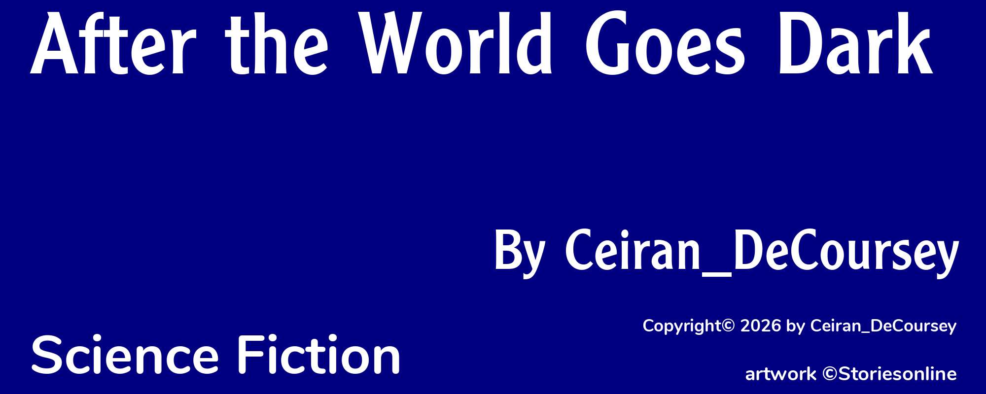 After the World Goes Dark - Cover