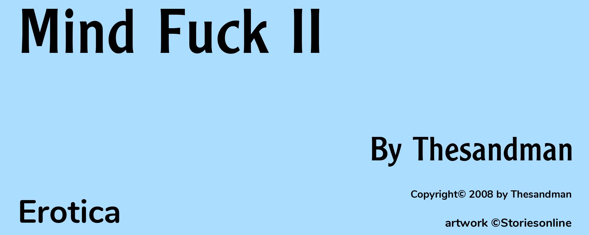 Mind Fuck II - Cover