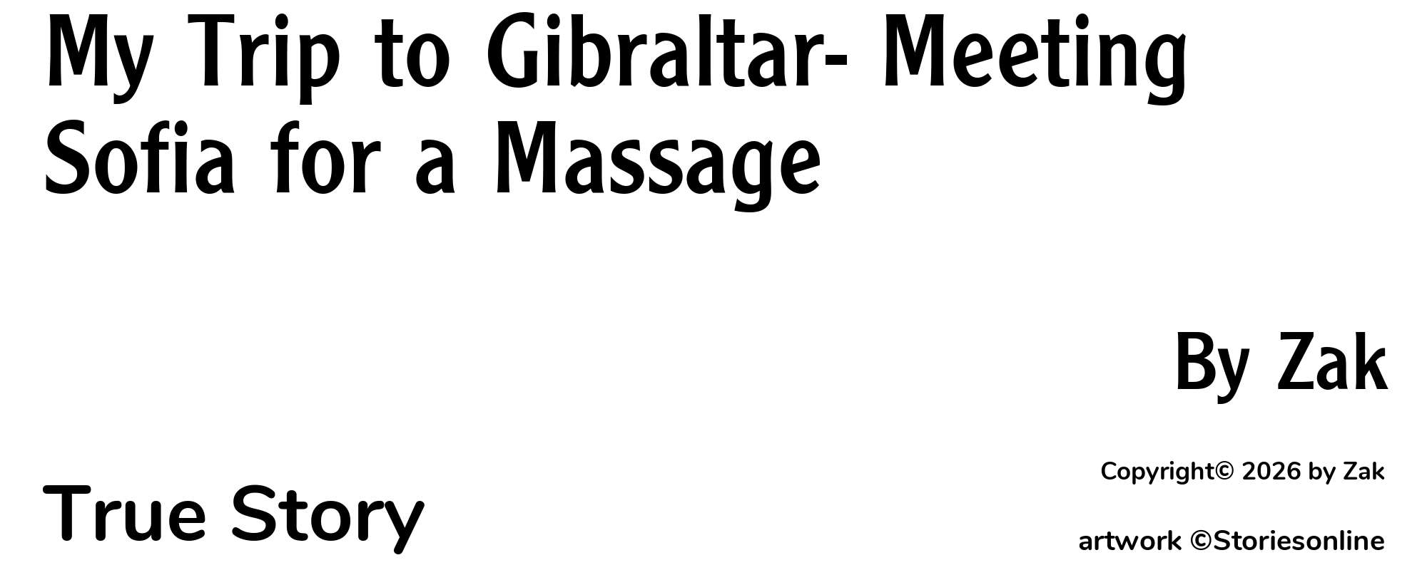 My Trip to Gibraltar- Meeting Sofia for a Massage - Cover