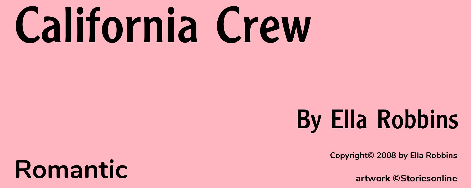 California Crew - Cover