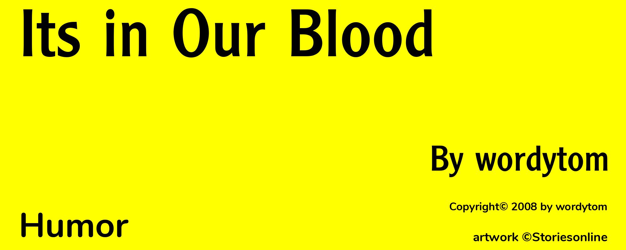 Its in Our Blood - Cover