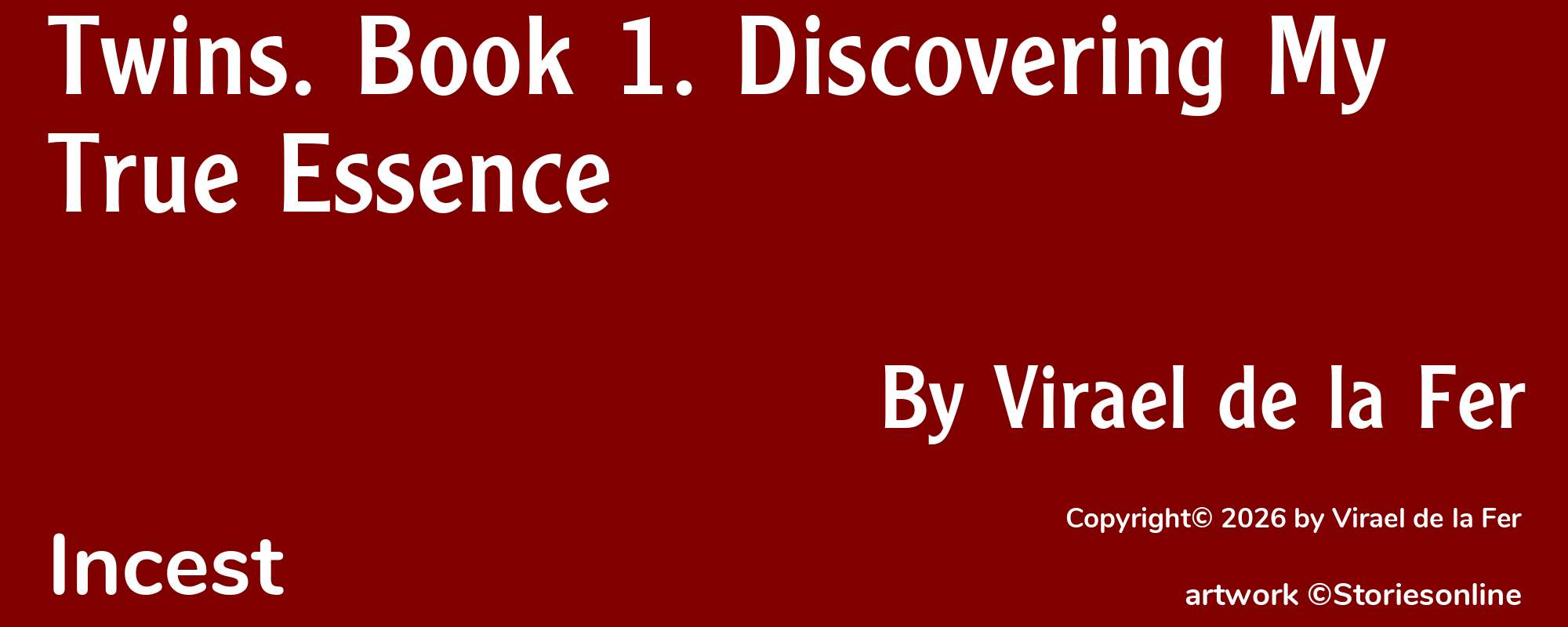 Twins. Book 1. Discovering My True Essence - Cover