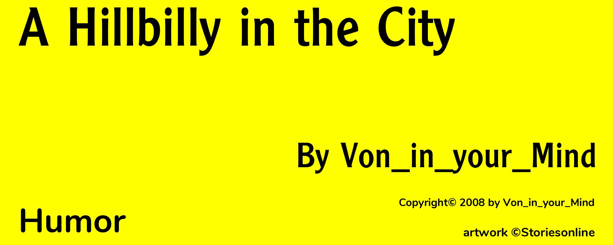 A Hillbilly in the City - Cover
