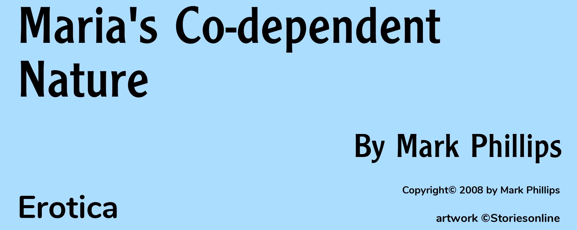 Maria's Co-dependent Nature - Cover