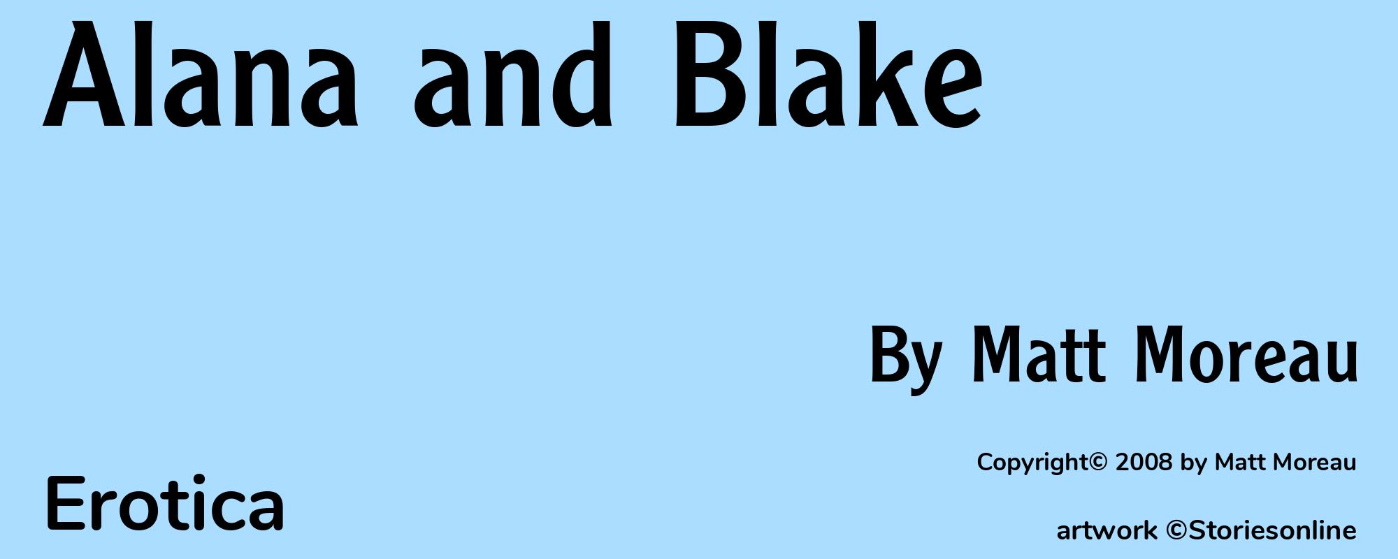 Alana and Blake - Cover