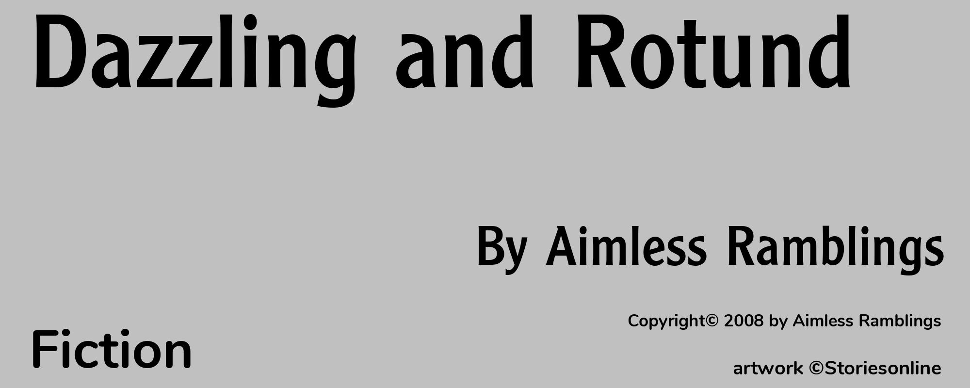Dazzling and Rotund - Cover