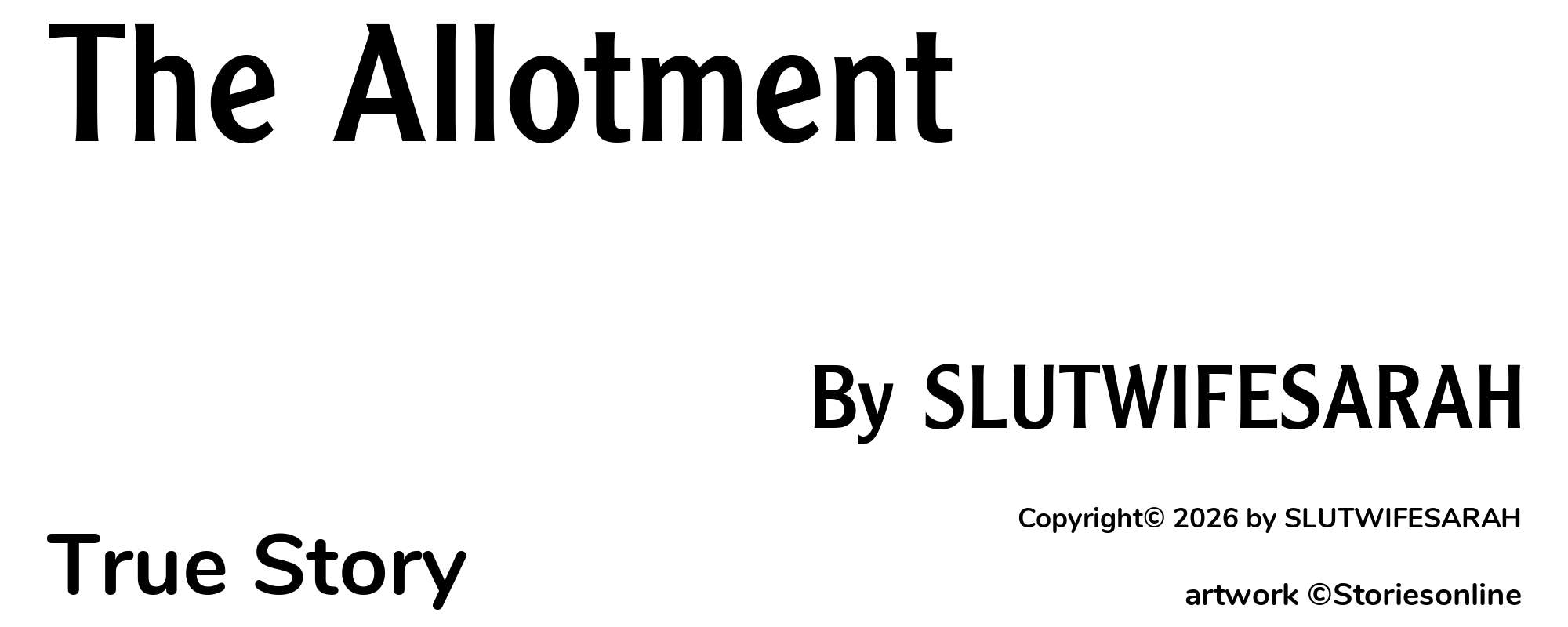 The Allotment - Cover