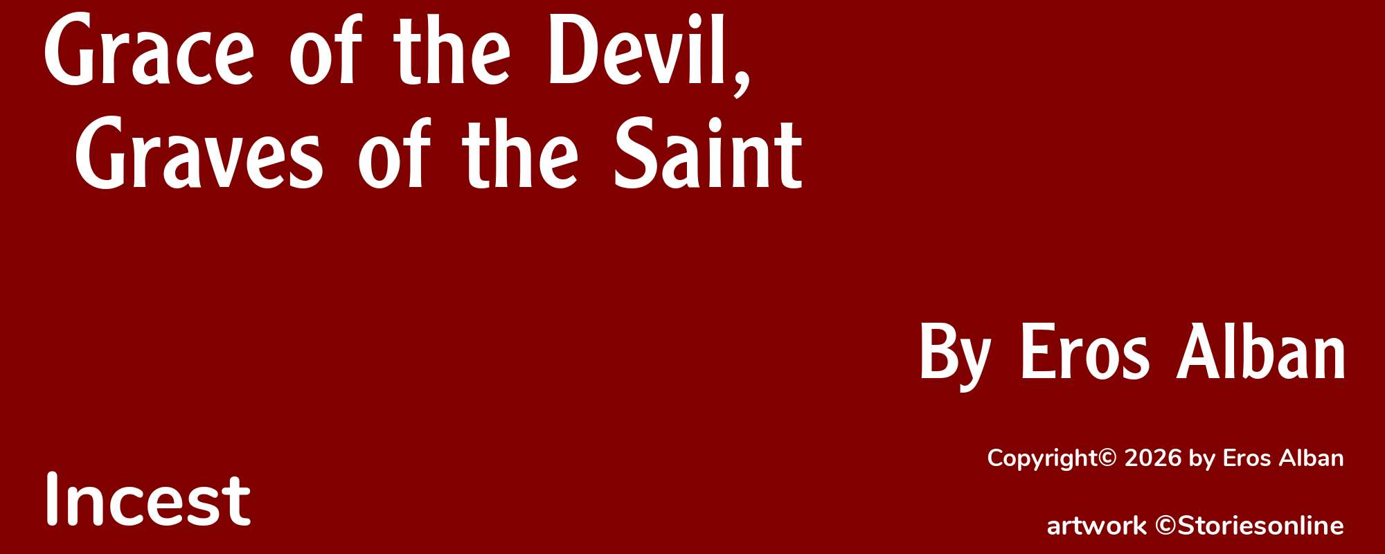 Grace of the Devil, Graves of the Saint - Cover