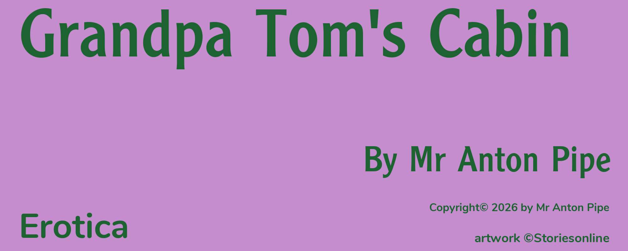 Grandpa Tom's Cabin - Cover