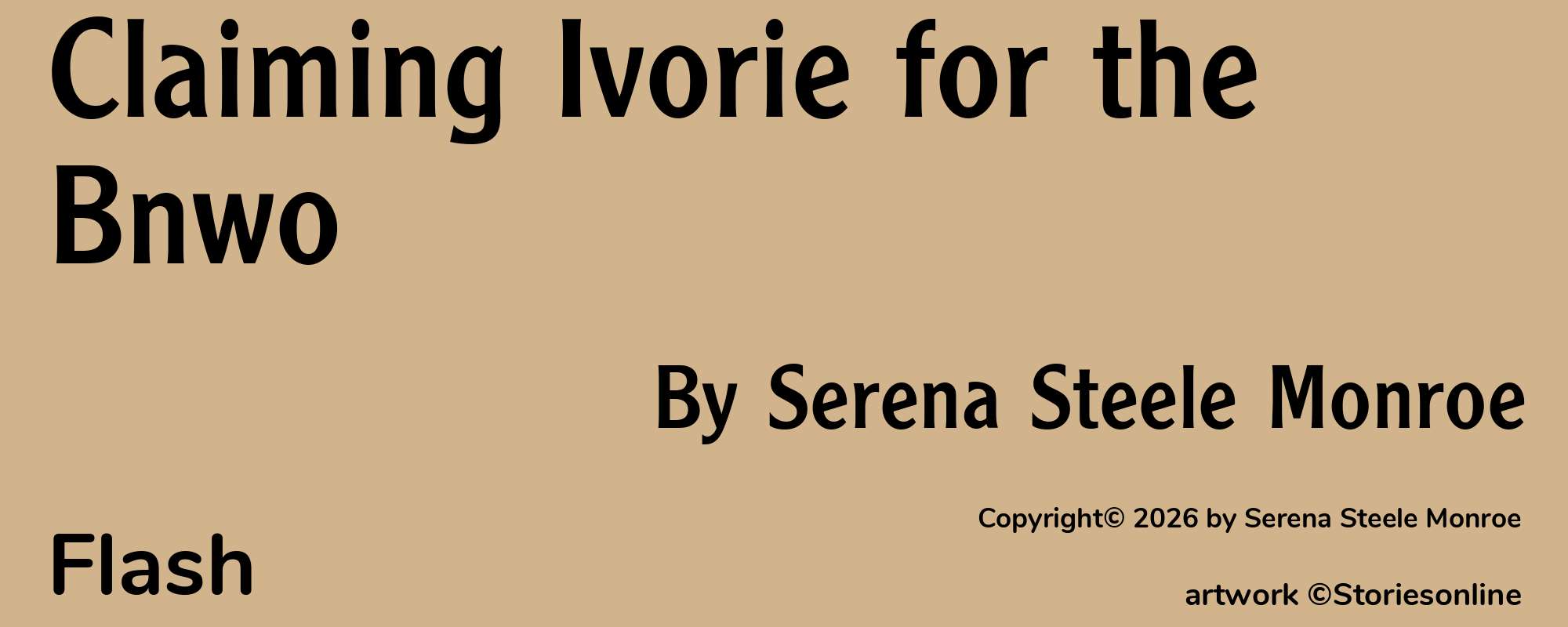 Claiming Ivorie for the Bnwo - Cover