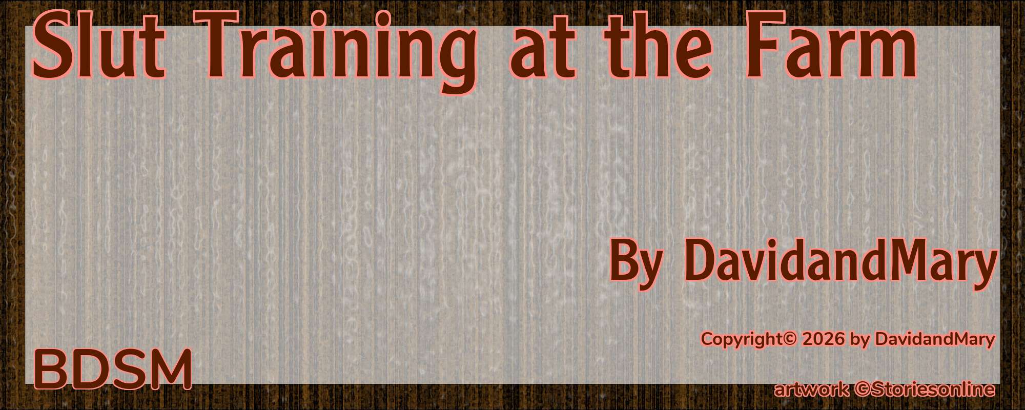 Slut Training at the Farm - Cover