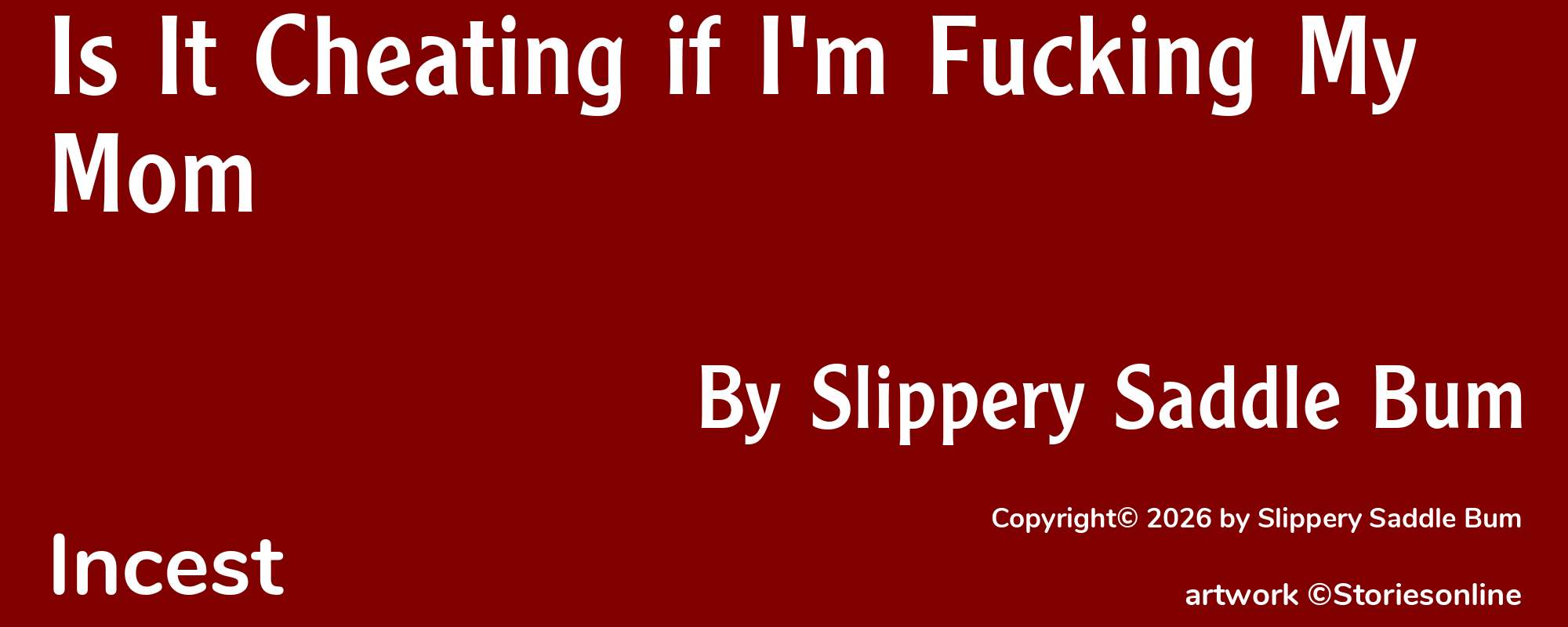 Is It Cheating if I'm Fucking My Mom - Cover