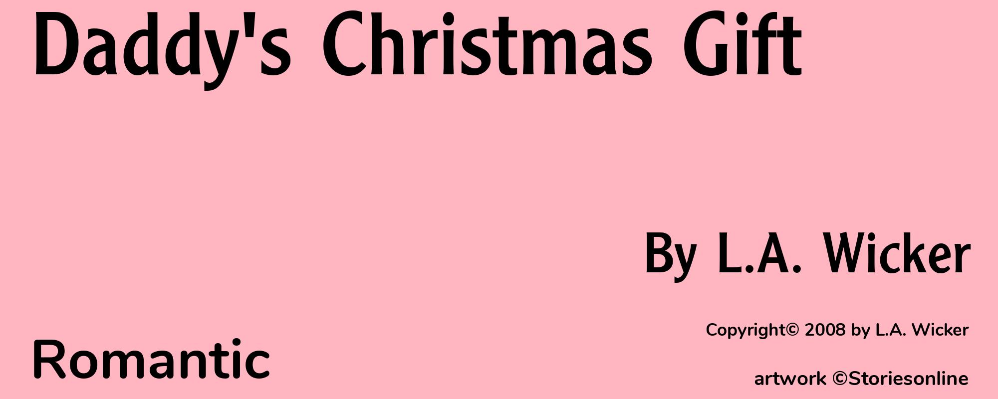 Daddy's Christmas Gift - Cover