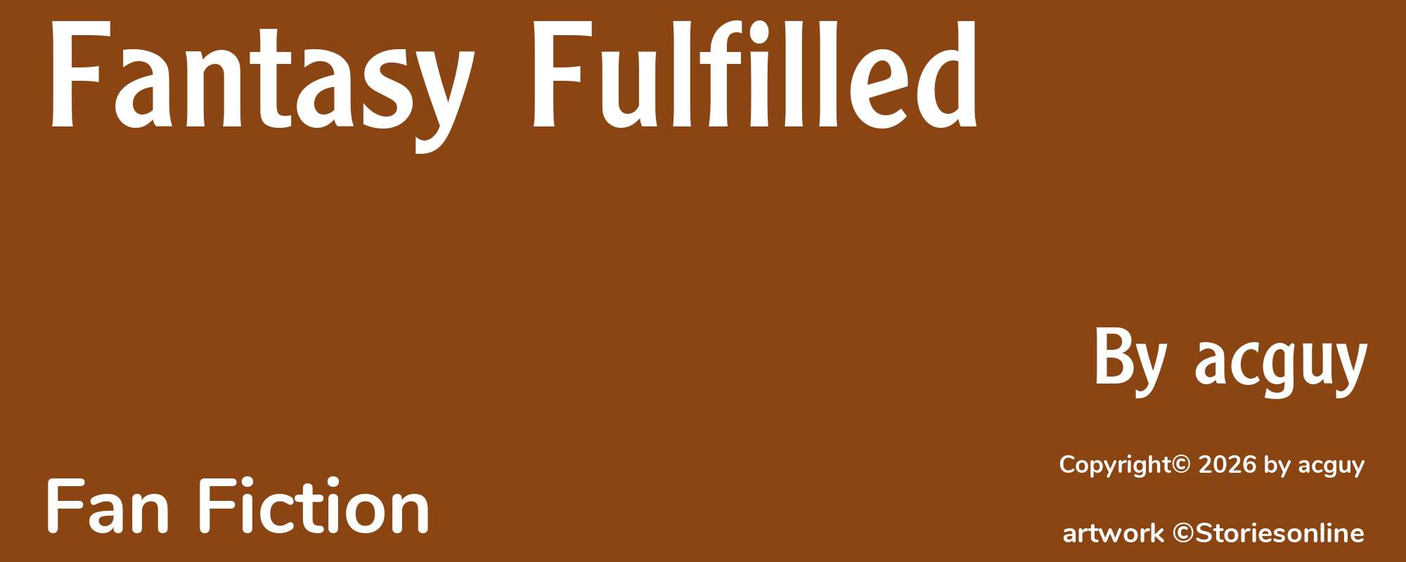 Fantasy Fulfilled - Cover