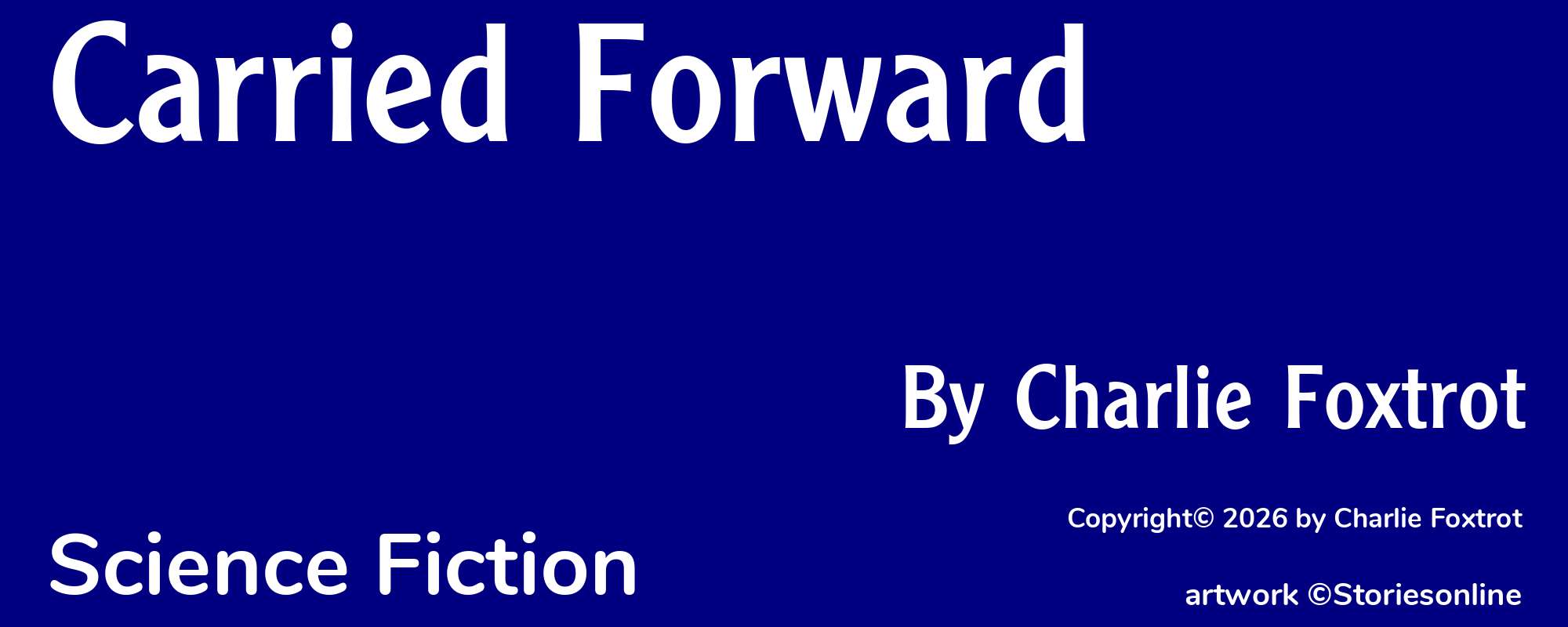 Carried Forward - Cover