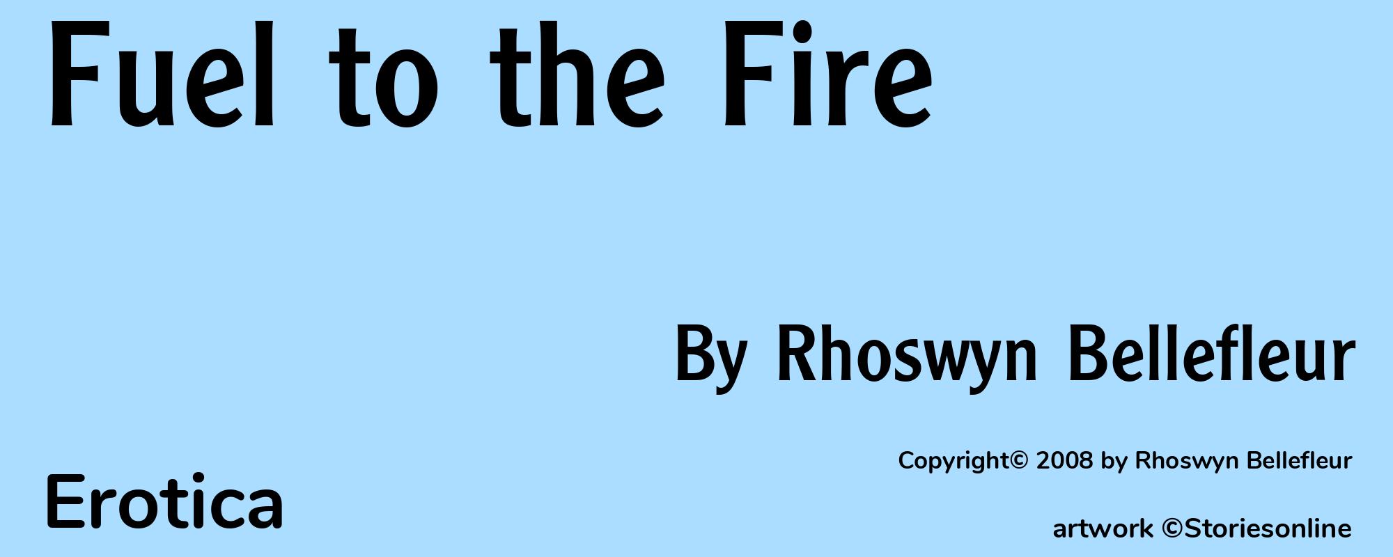 Fuel to the Fire - Cover