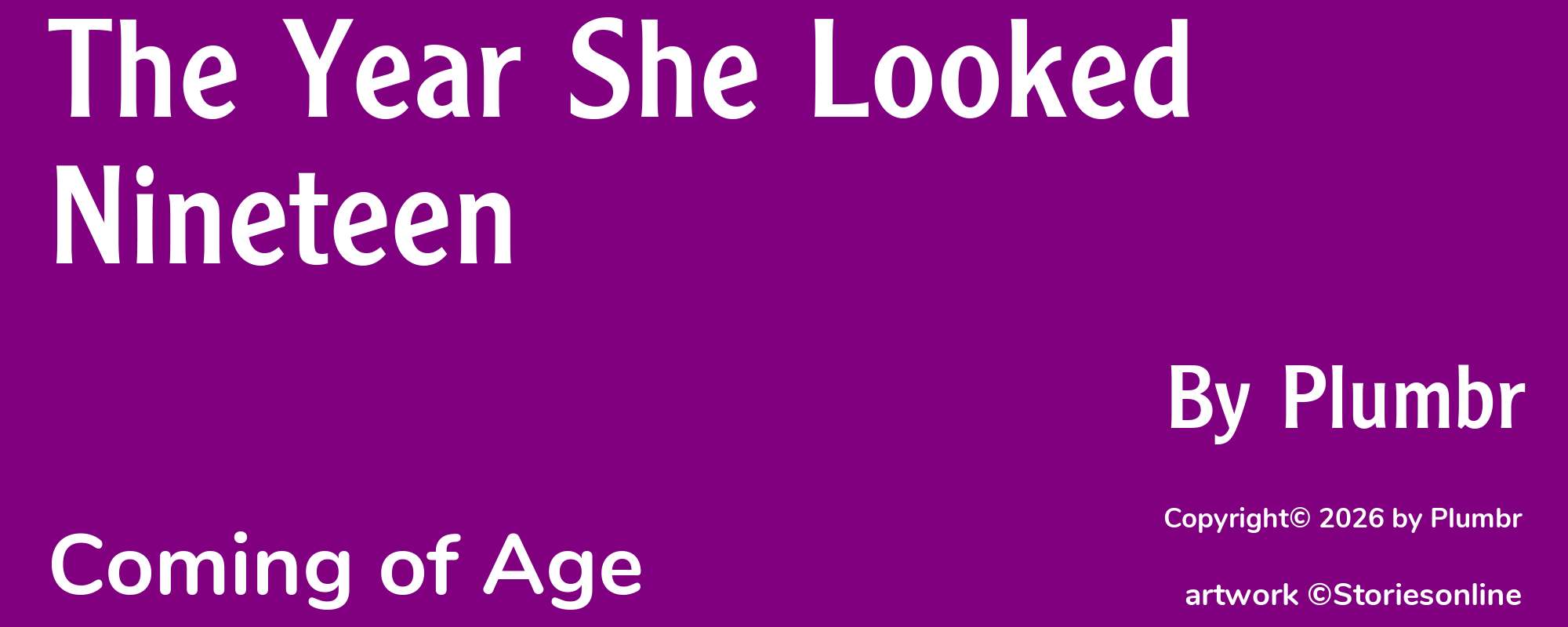 The Year She Looked Nineteen - Cover