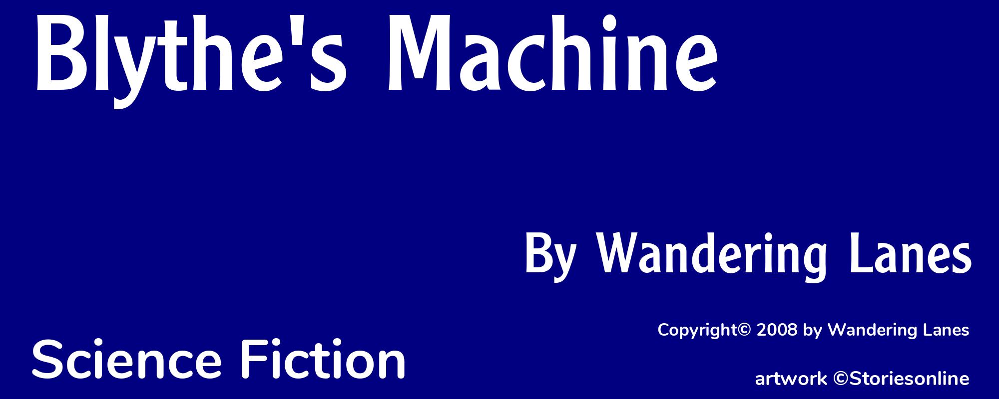 Blythe's Machine  - Cover